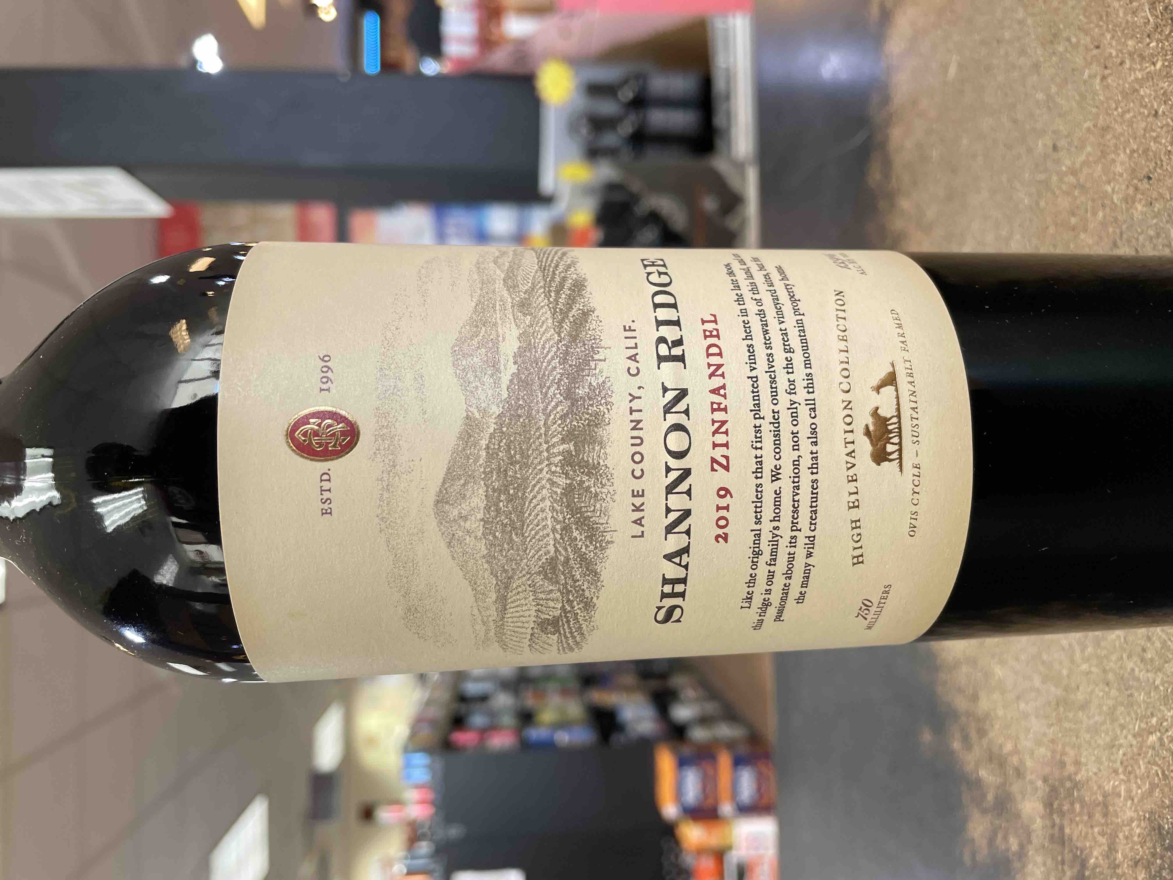 Shannon Ridge Zinfandel High